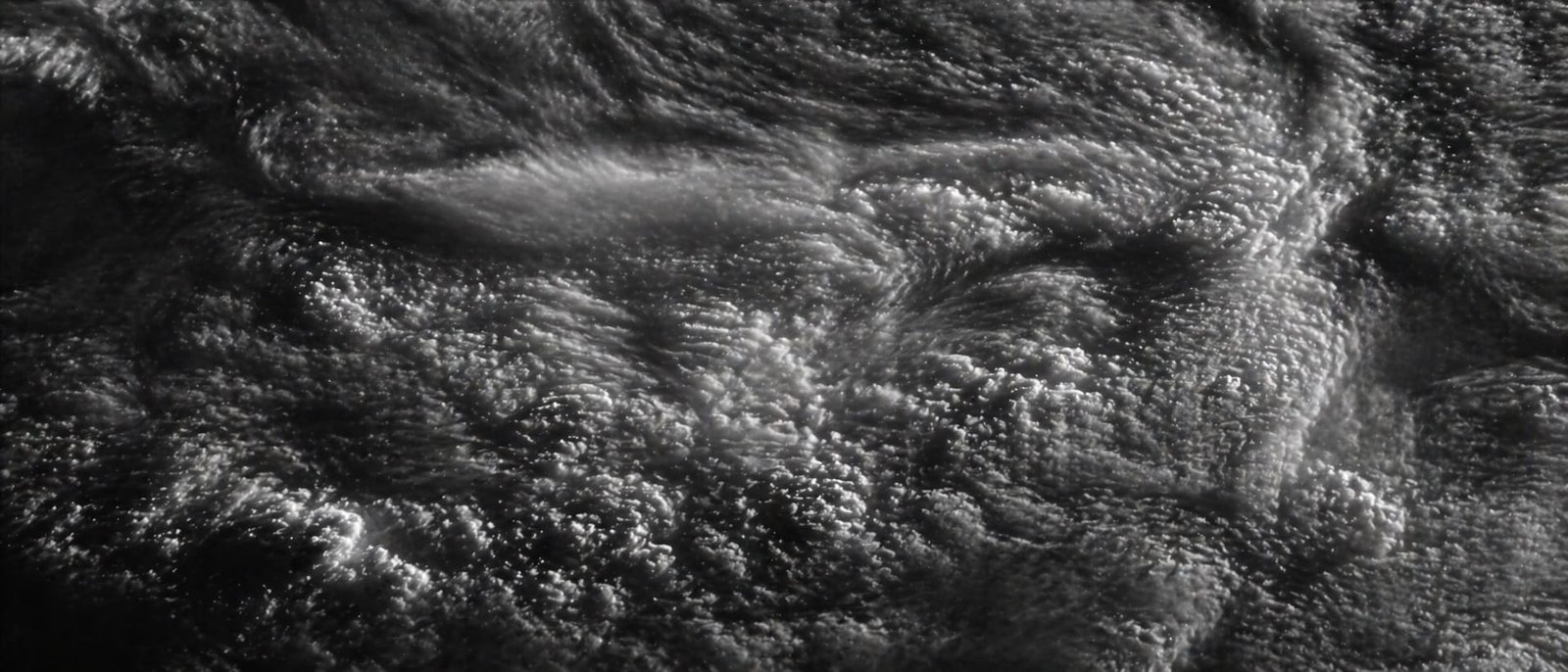 Abstract cloud geometry orbital perspective